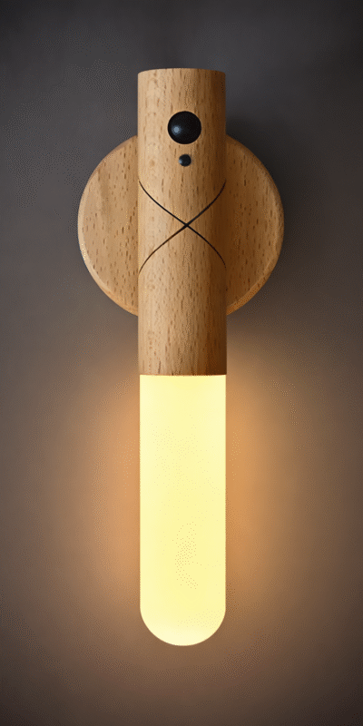 wooden wall lamp stairs induction lamp